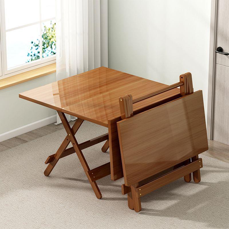 吃饭桌子可折叠小饭桌子折叠正方形家用出租屋餐桌简易小户摆摊桌