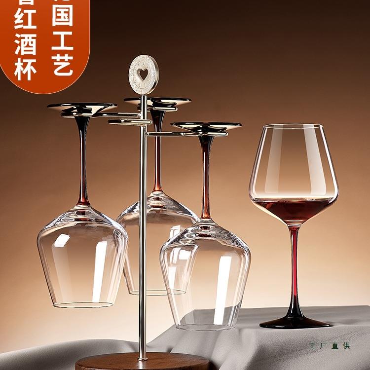 创意红酒杯架倒挂客厅酒柜高脚杯悬挂展示架子酒柜收纳架饰品摆件