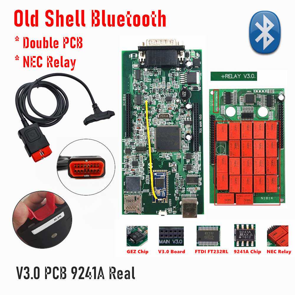 DS150E 真9241A V3.0 Multidiag V2021.11 双板汽车诊断仪