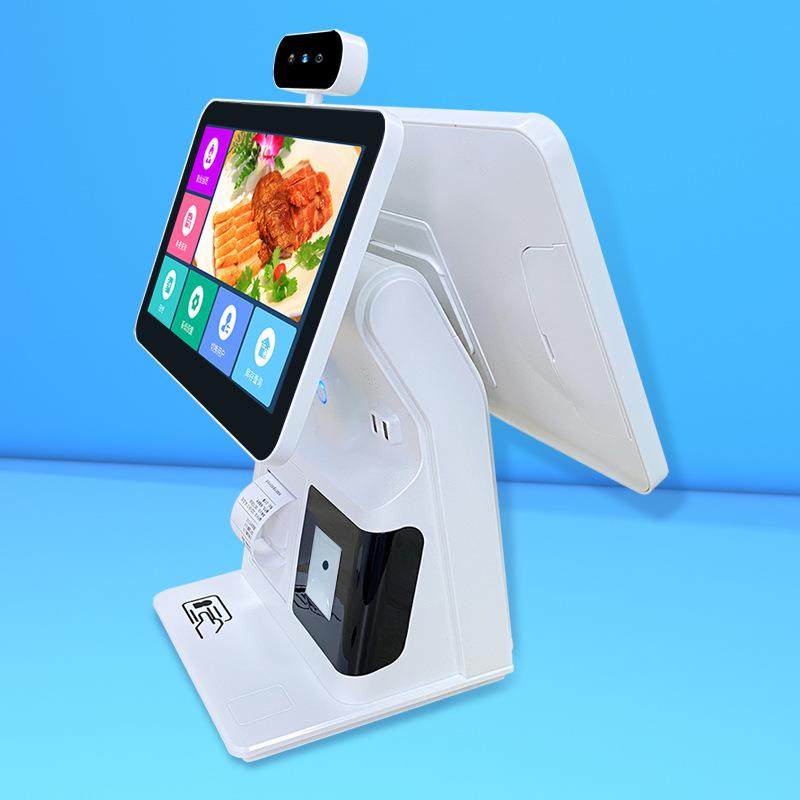 收银机一体机windows/安卓系统 内置58MM打印机 扫码窗身份证人脸