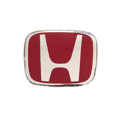 本田雅阁十代思域车标奥德赛crv锋范飞度方向盘T标红色轮毂盖改装