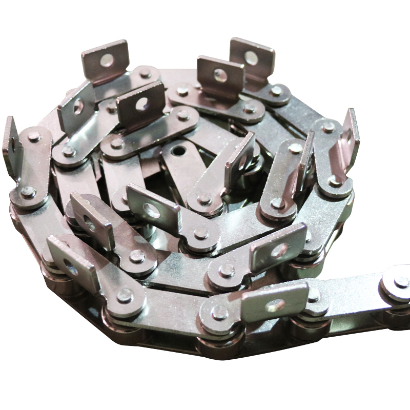 C2040-C2082不锈钢弯板链条50.8双节距滚子链工业传动用输送链条