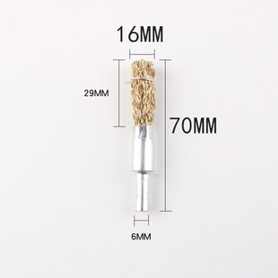钢丝刷笔刷加长柄工业用打磨头除锈抛光文玩清洁刷子铜丝刷钢丝轮