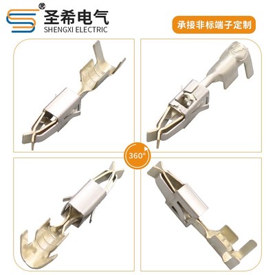 DJ623-E3.5B国产964286-2大两瓣端子发动机喷油嘴铜端子3.5母插针