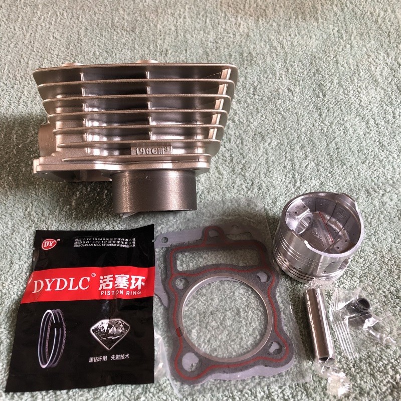 三轮摩托车风冷发动机套缸CG150 175 200缸体活塞环缸筒五组件