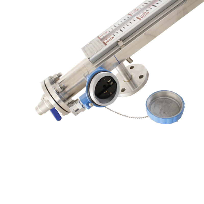 磁翻板液位d计带远传浮子磁性开关侧装顶装耐高温水位变送器浮球p