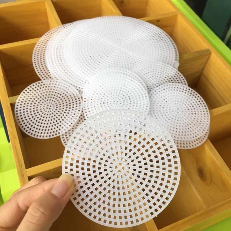 塑料网格定型片圆形网格片手工包包编织定型网格片内撑定型包片网