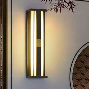 led壁灯防水新中式外墙灯别墅太阳能户外庭院灯外墙太阳能户外灯