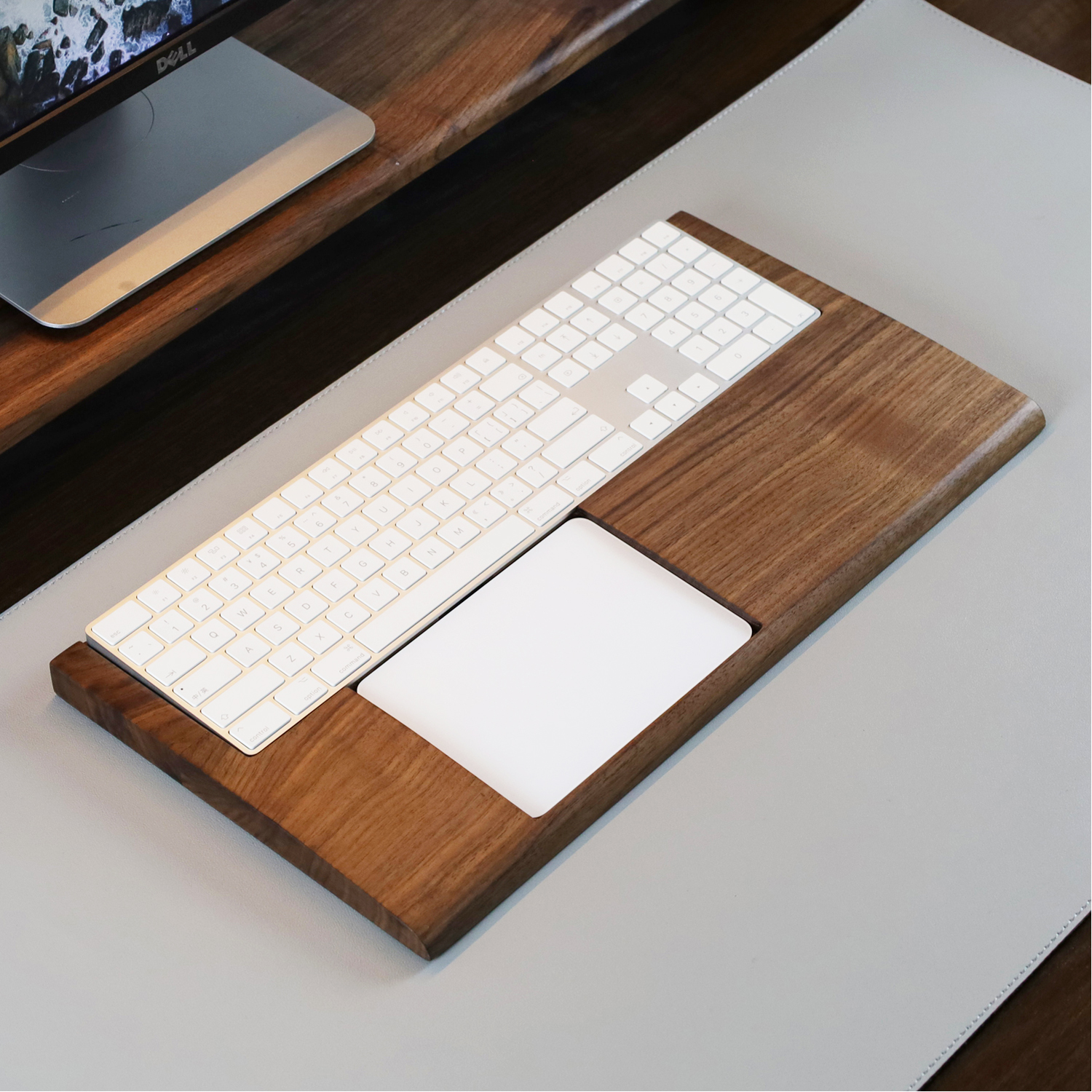 妙控键盘底座手托支架木质鼠标腕垫苹果触摸妙控板手托保护套贴膜