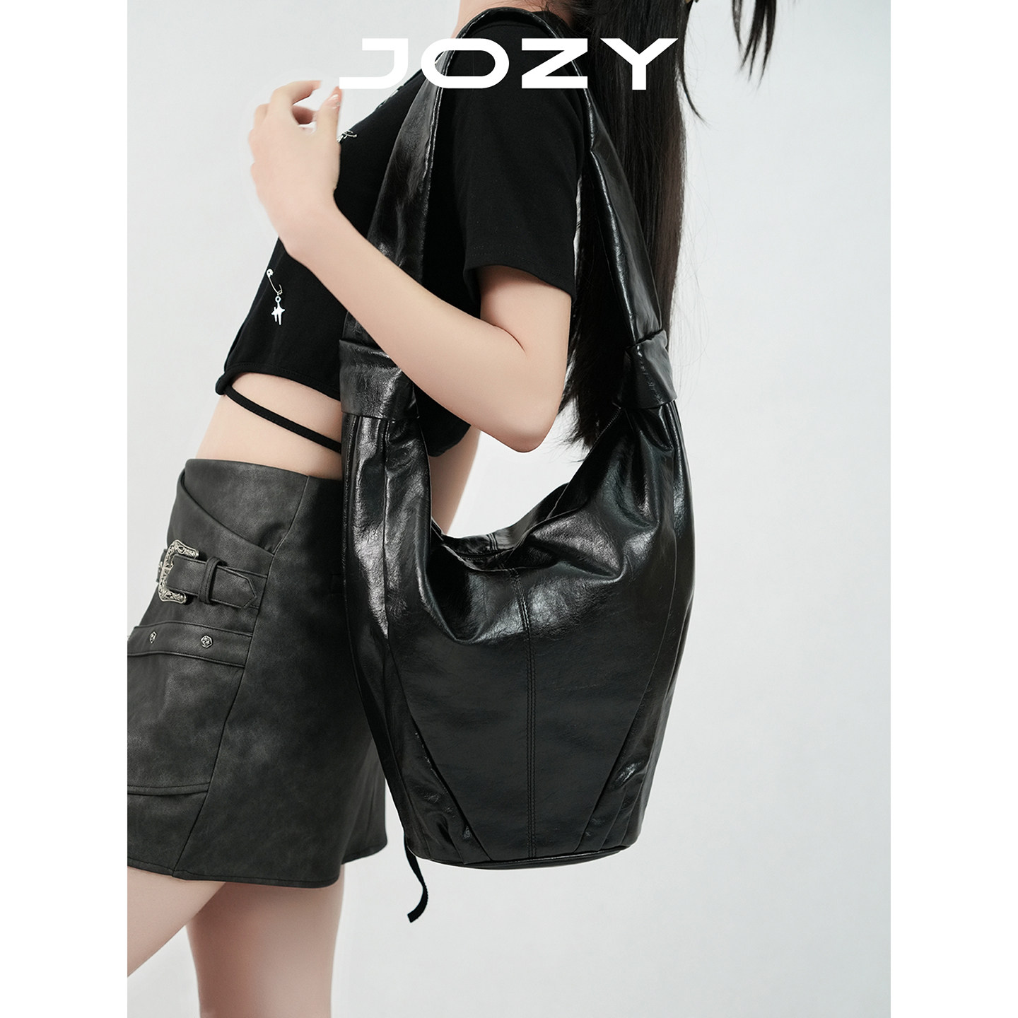 JOZY原创大容量包包女2025新款时尚百搭单肩包高级感腋下包水桶包,箱包皮具/热销女包/男包,腋下包,淘宝优惠券,粉丝福利购,淘宝优惠卷