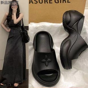 沙滩9拖鞋 休闲潮流增高拖. 神器0厚底外穿女士cm巴黎防滑夏季 新款