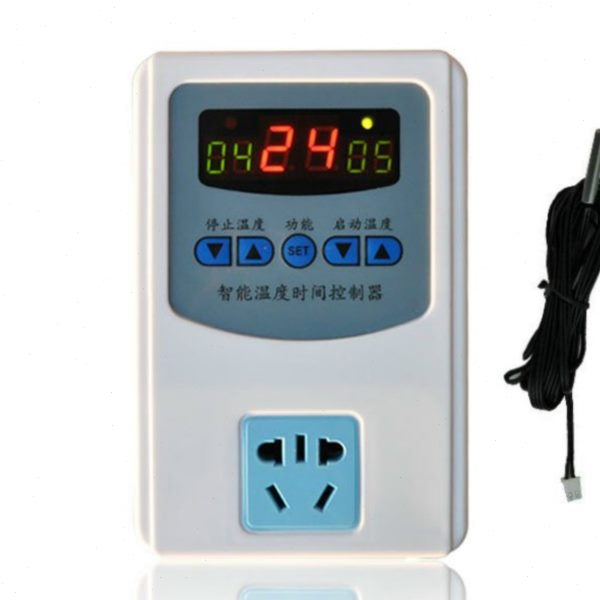 显温控器5三数码KLB温 定时器-时间开关插座包邮控温度控制器循环