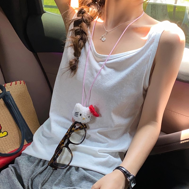 棉麻吊带背心女内搭2025夏季新款宽松大码遮副R乳打底无袖上衣外