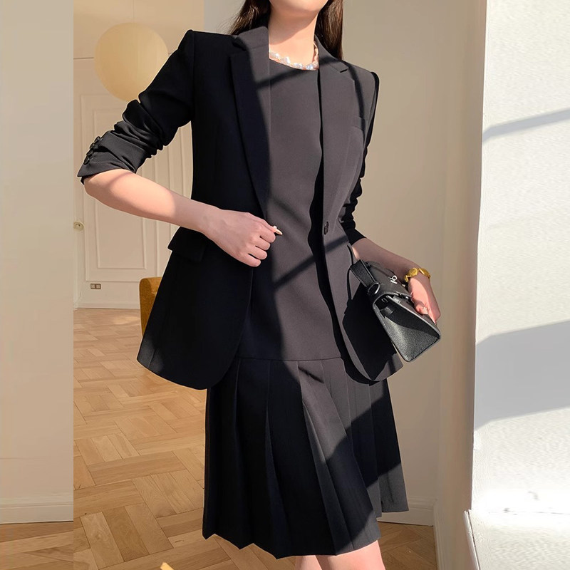 2025春季新款女装套装穿搭连衣裙气质小香风OL职业套装裙女减龄