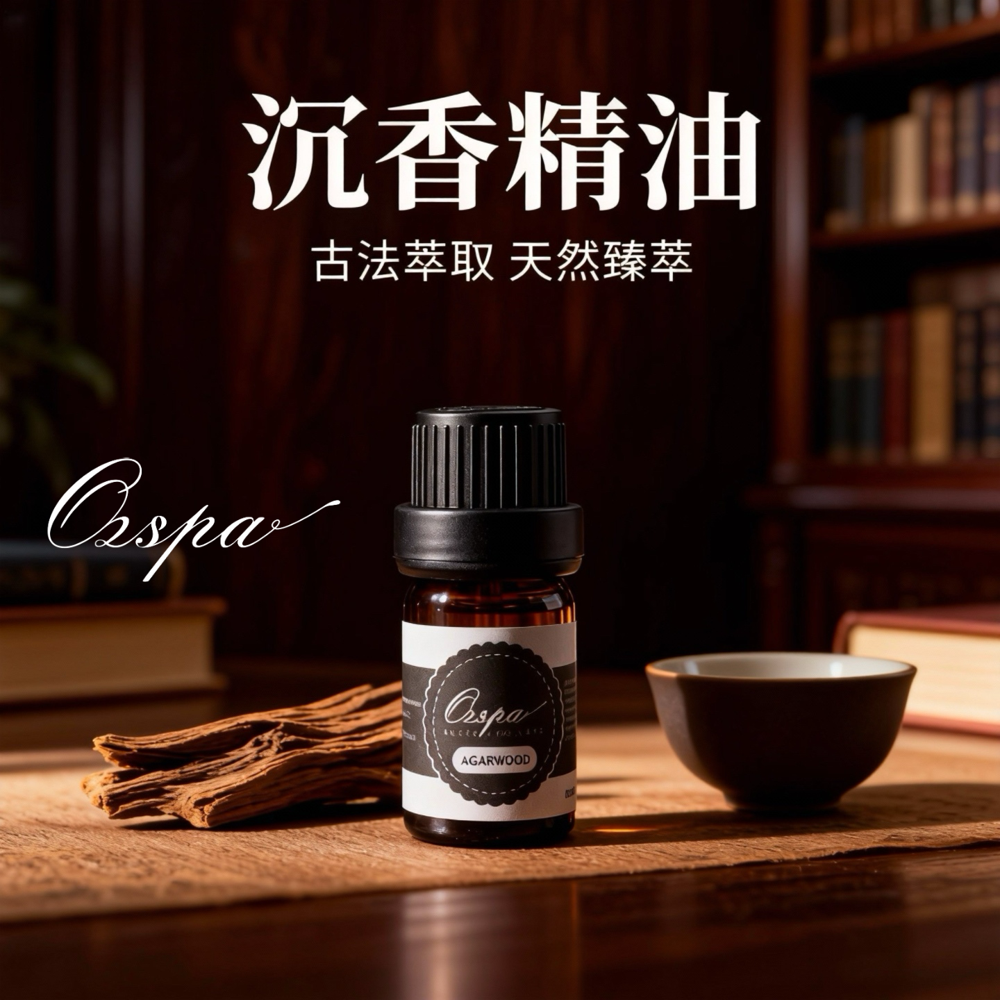 Ozspa沉香精油天然植物萃取香味浓郁安神澳洲品牌纯正无添加调香