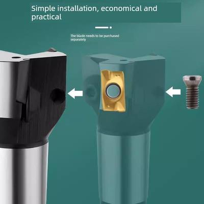 平面400R立铣刀盘直角锥柄飞刀莫氏mtb4号1604炮塔R8铣床普铣刀杆