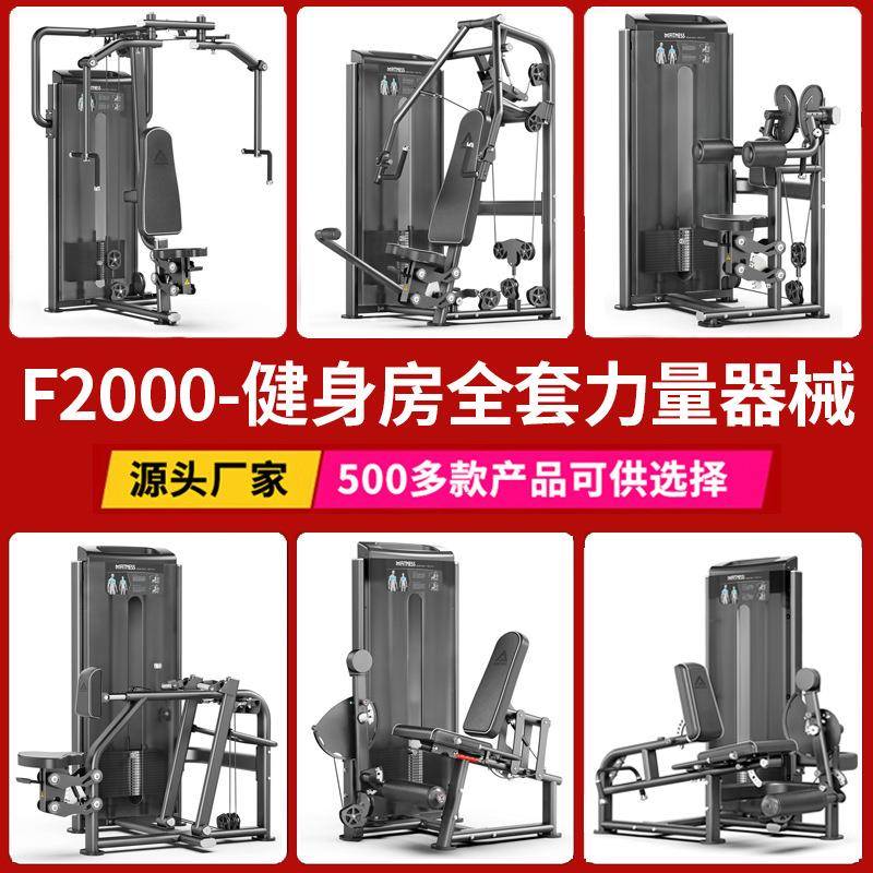 商用力量器械高拉背上斜推反飞鸟蹬腿伸腿举肩健身房全套训练器材