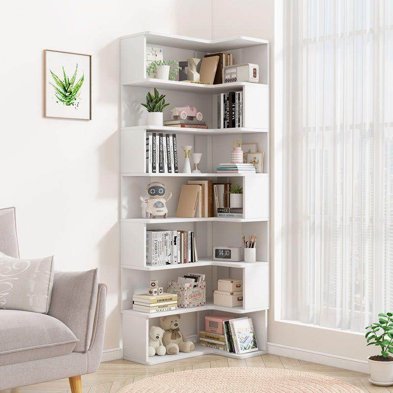 全实木书柜实木置物架落地转角柜书架多层收纳柜转角简易书柜角柜,特色手工艺,其他特色工艺品,淘宝优惠券,粉丝福利购,淘宝优惠卷