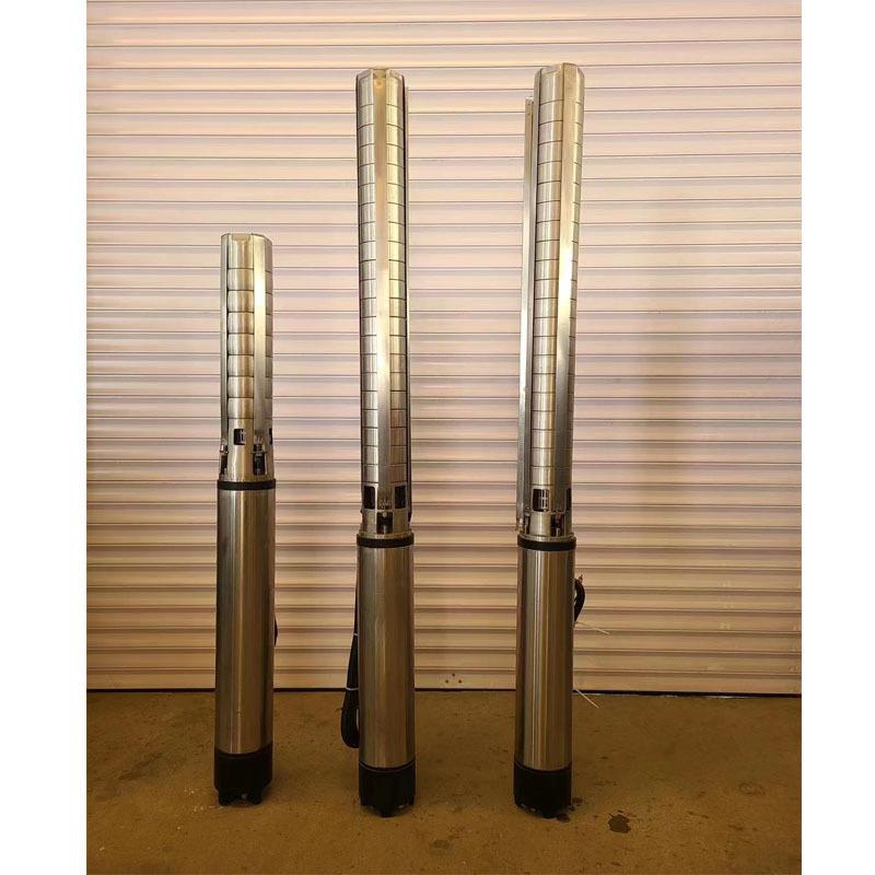 水浸式6sp不锈钢深井潜水泵多级深井泵150米扬程无污染水泵