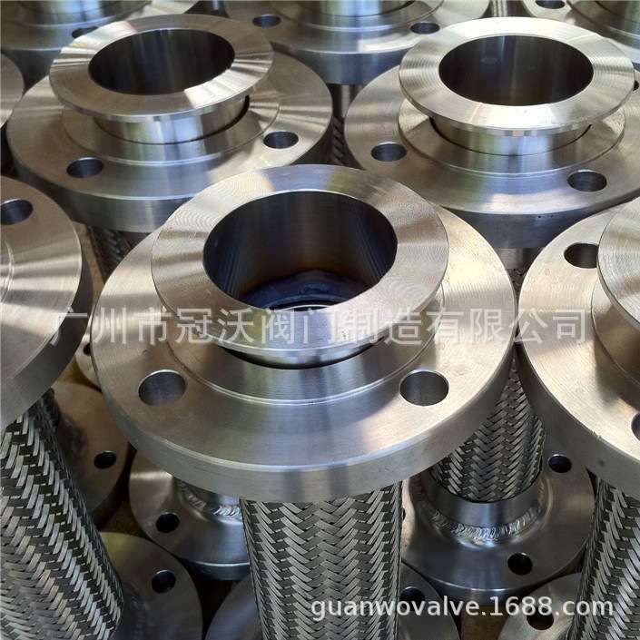 卡箍式金属软管 双活动金属软管补偿器 316L CF8M法兰金属波纹管