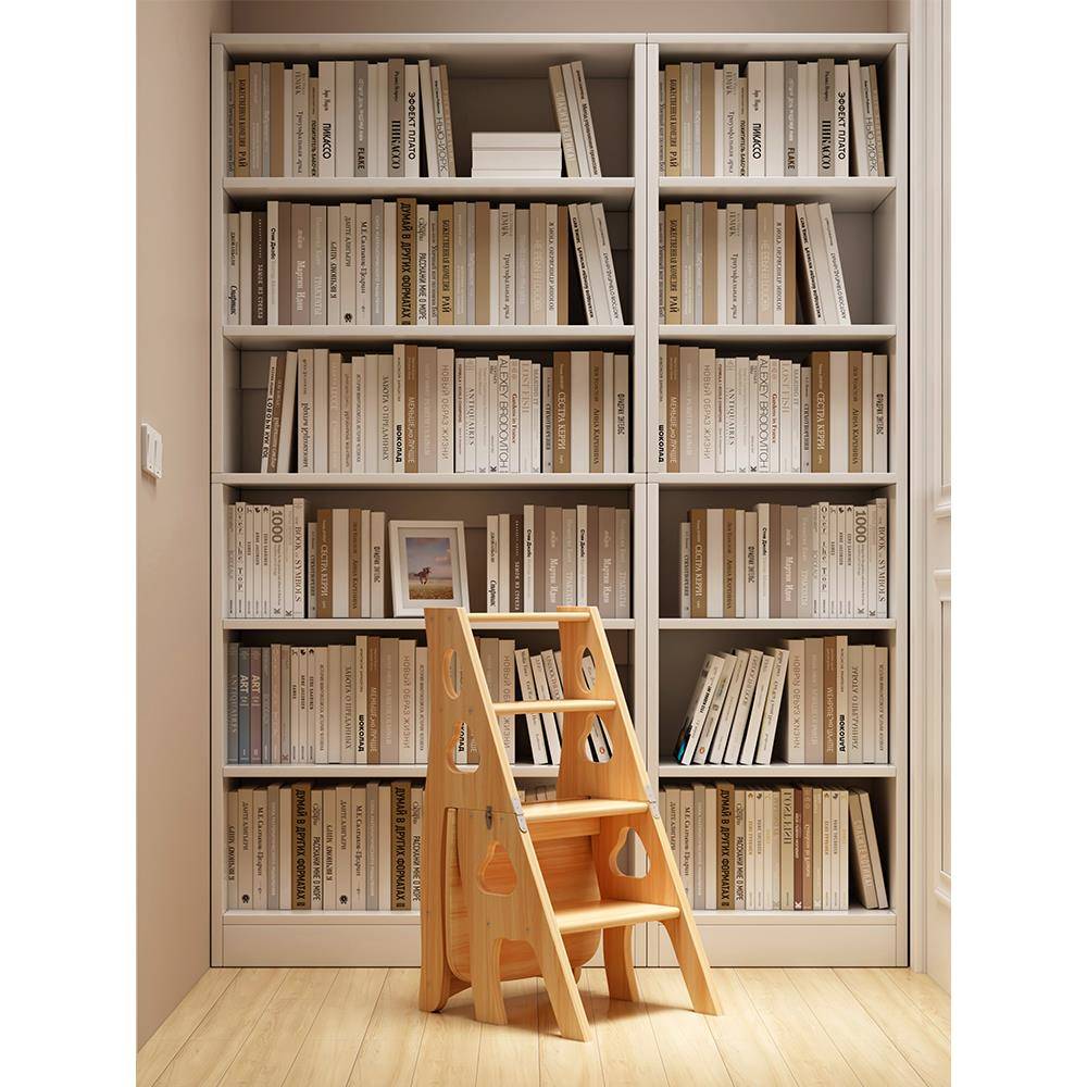 实木梯凳多功能可折叠儿童高凳子家用便携成人加厚梯子两用梯椅素