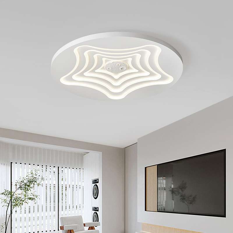 儿童房吸顶灯LED现代简约奶油卧室书房创意客厅主灯中山超亮护眼