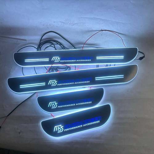 4片适用于Mazda3迎宾踏板Mazda6LED灯七彩幻彩跑马灯门槛条改装
