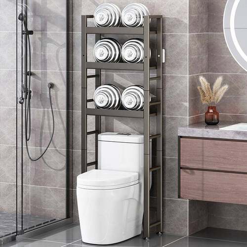 洗衣机置物架多功能落地阳台放盆架卫生间浴室滚筒翻盖上方收纳架