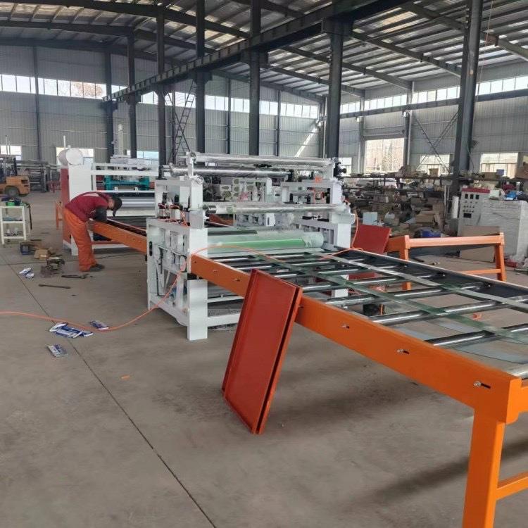 PVC发泡板双面贴宣纸墙布皮革eva压敏胶复合机木条密度板贴纸机