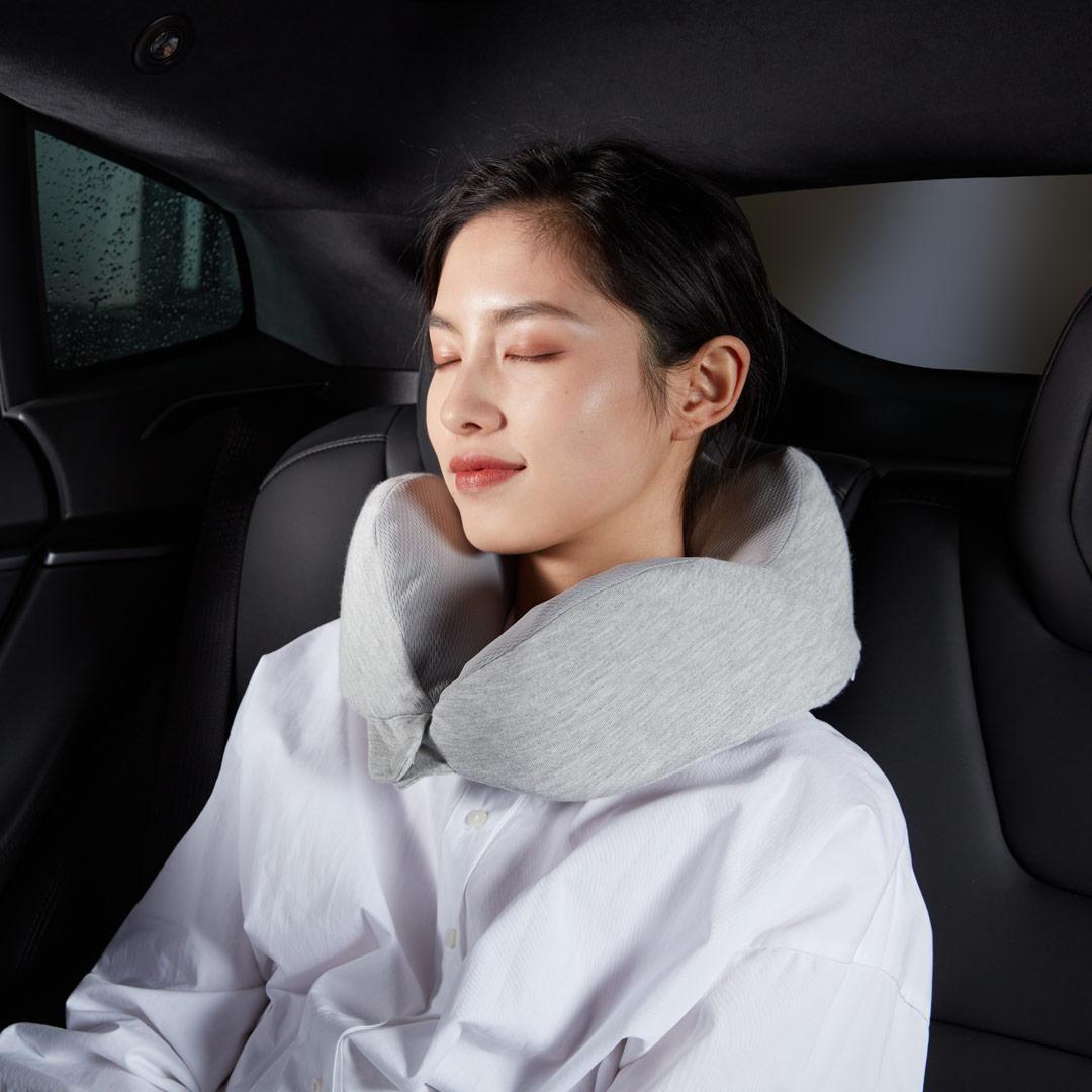 8H泰国天然进口乳胶U型枕办公午睡枕汽车头枕便携U形护脖子枕靠颈