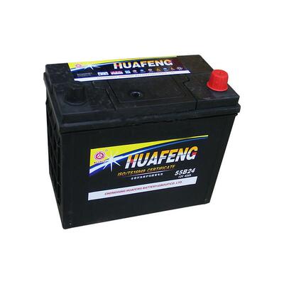 汽车电瓶华丰55-27MF型号免维护电瓶蓄电池供应
