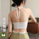绑带港式 甜辣小众外穿挂脖系带内搭带胸垫文胸一体背心吊带上衣女