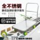 托士达不锈钢平板车推货车小推车拉货车静音手推车拖车折叠搬运车