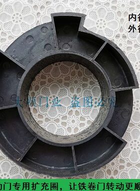 卷帘门扩大圈3寸管用6寸扩充圈铁皮彩钢门改装管状电机塑料盘配件