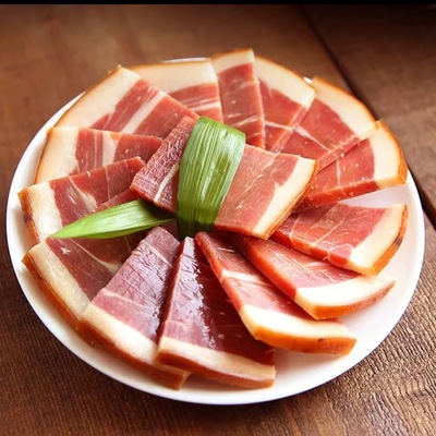 淡咸肉腌笃鲜南风肉风干五花肉腌肉徽州咸猪肉徽州刀板香即食切片
