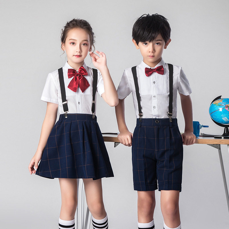 六一儿童演出服男童背带裤女童