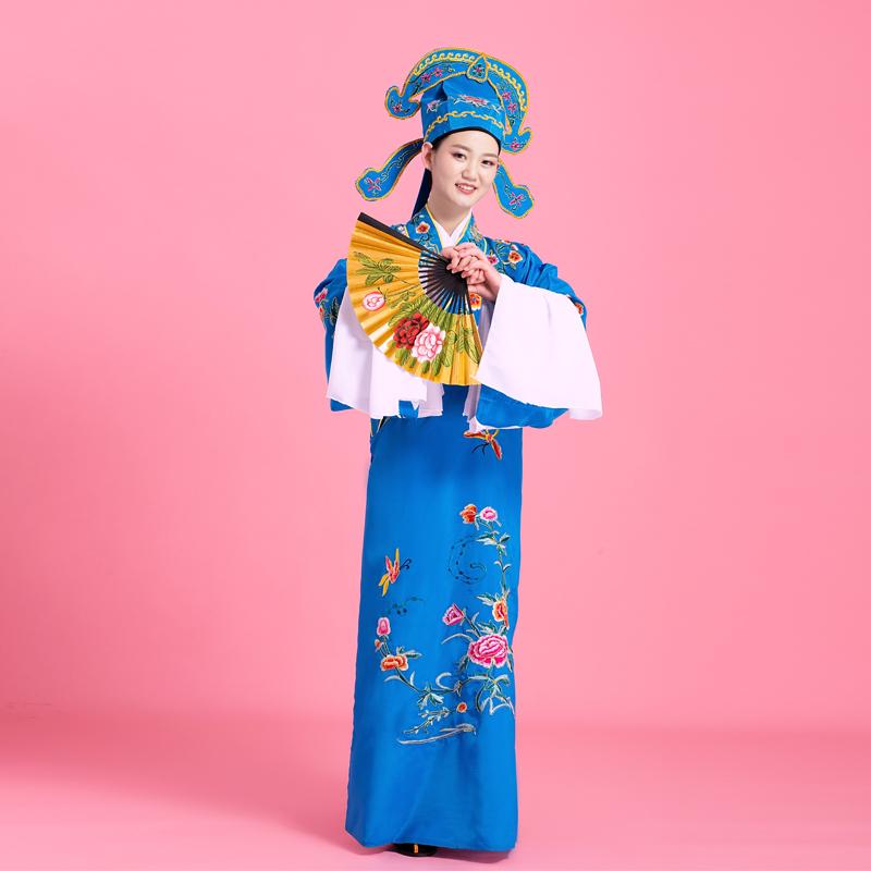 古装戏服男古装京剧小生戏剧服装越剧国风花旦戏曲帽古代演出服装