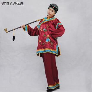 媒婆服装演出服全套搞笑烟袋道具假发头饰地主婆中性古装舞台戏剧