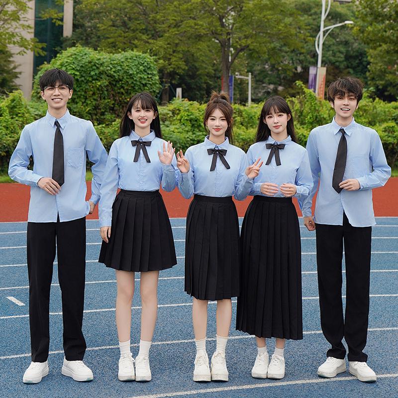 学生演出服学院风毕业班服校服初中高中生大合唱团运动会表演服装