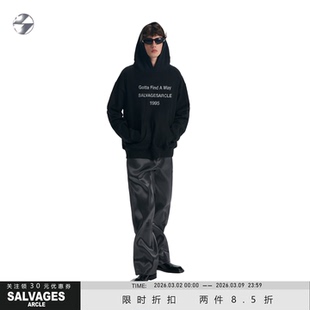 SALVAGES【开年新品两件八五折】新款连帽卫衣