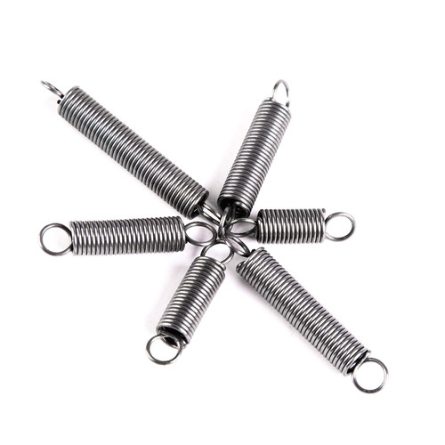 极速弹簧钢双钩小拉簧拉伸强力拉力线径0.E7外径7-8长70-120mm定