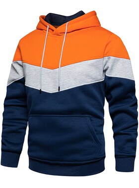 极速Erkek Patchwork karp?onlu Sweatshirt Hoodies giyim ra