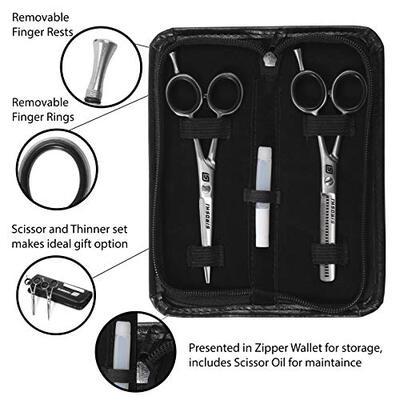 极速Siroshi Hair Styling/Cutting ScissoJr + Thinner Set - Pr