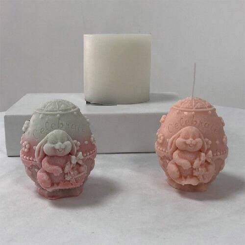 新品Rabbit Egg Moldr Handmade Soap Silicone Mold for