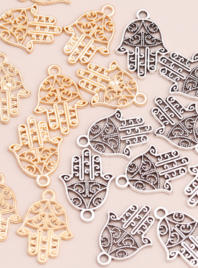 极速50pcs Vintage Hamsra Hand Charms fit Jewelry Makings Luc