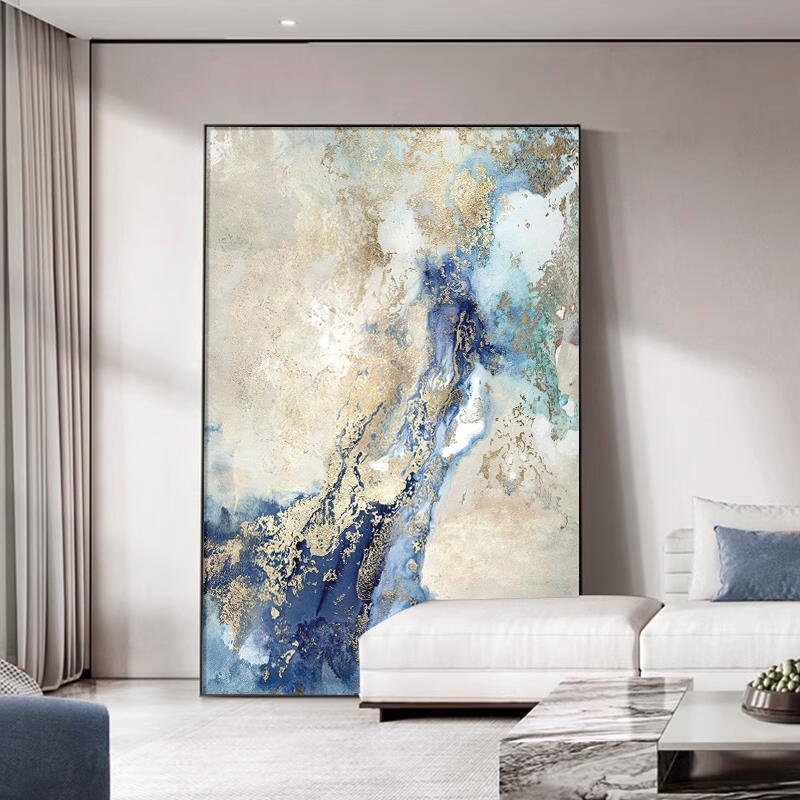 极速星空客厅f装饰抽画象轻奢玄关画画餐厅壁落地沙画发背景墙定图片
