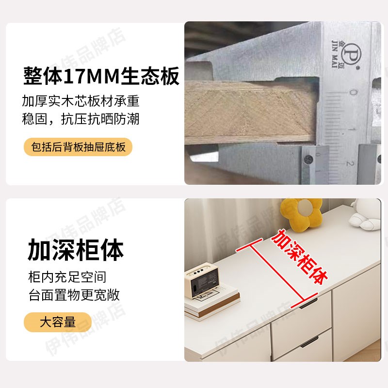 实木阳台飘窗柜储物落地矮柜可坐可睡收H纳柜电视柜阳台地柜可定