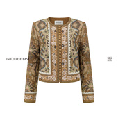 East己印棕榈卷草刺绣钉珠西装 Into The