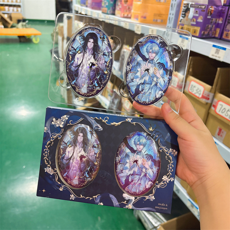 正版授权《欢迎进入梦魇直播间》触碰“镜”忌 椭圆徽章套组吧唧