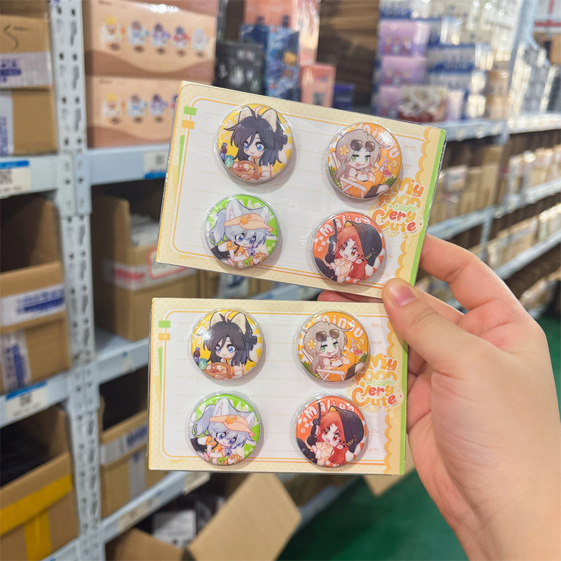 正版授权《我的食物看起来很可爱》迷你徽章套组二次元周边谷子